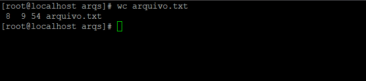 Comando wc Comando wc